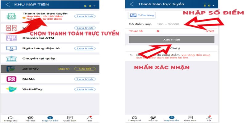 Hướng Dẫn Các Bước Nạp Tiền Ku88 Chi Tiết Và Đầy Đủ Nhất 2 Nạp Tiền Ku88